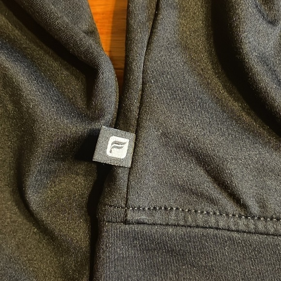 Fabletics Attis Black Gathered Back Crop Bomber Warm Up Jacket Women’s M - Picture 8 of 11